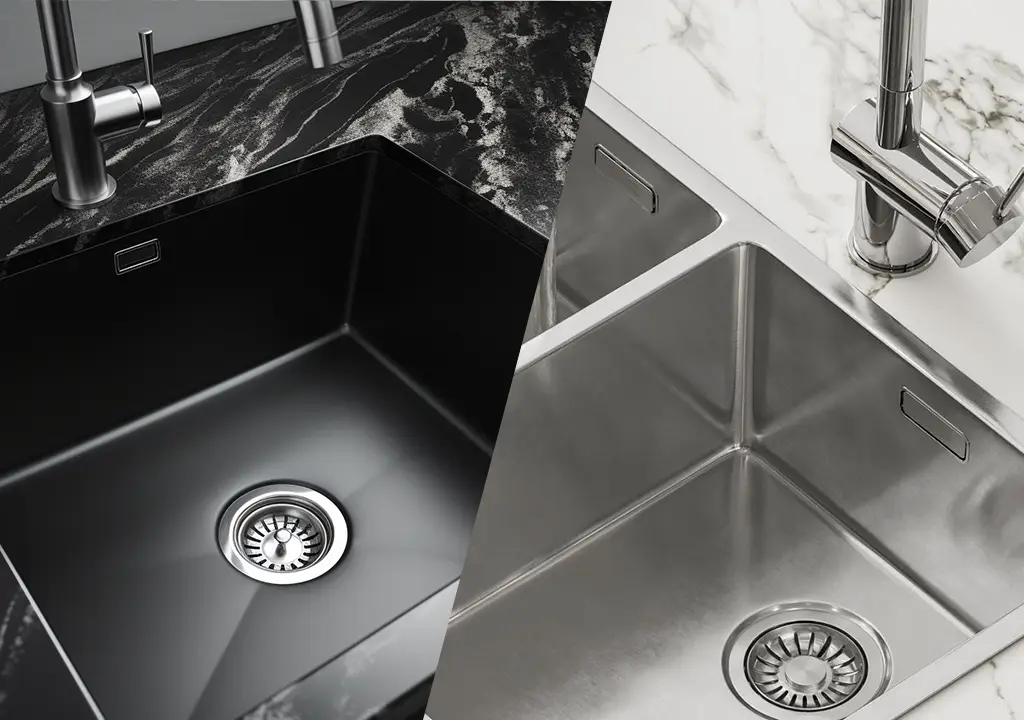 مقایسه سینک گرانیتی و استیل