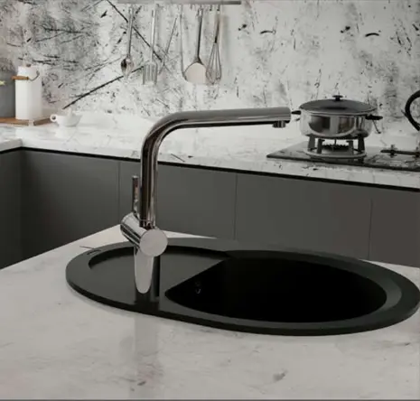 تفاوت سینک توکار و سینک روکار چیست؟ معایب سینک زیرکار